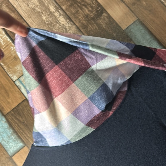 NWOT medium off shoulder we turtle neck patch elbow sweater - Picture 8 of 11